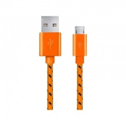 Kabel USB Esperanza Micro USB 2.0 A-B M/M OPLOT 1,0m pomarańczowy-12883