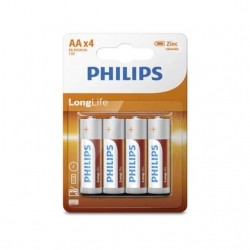 Bateria Philips R6 AA LongLife (cynkowo-chlorkowa) (4szt blister)-346810